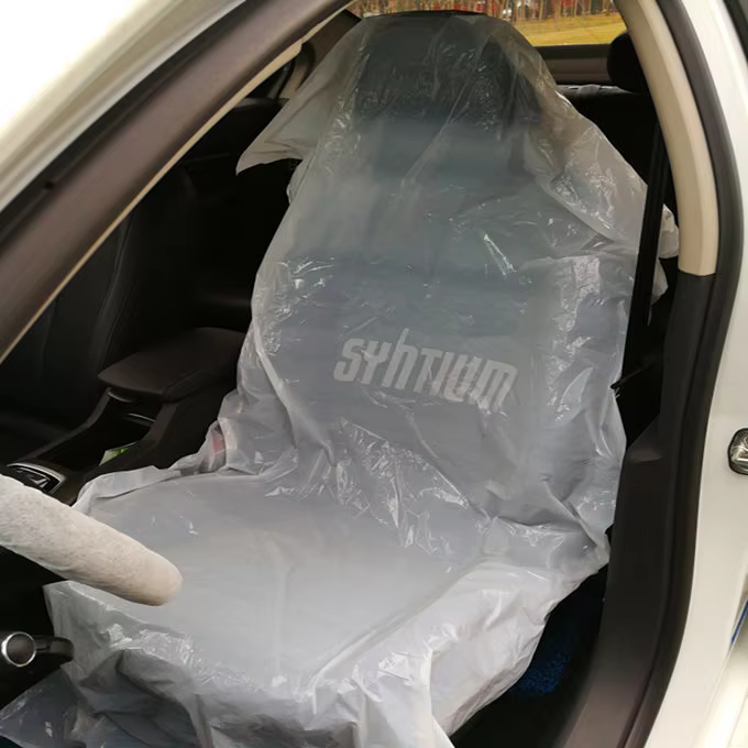 HDPE LDPE clear Plastic Car Seat Covers with Print supplier