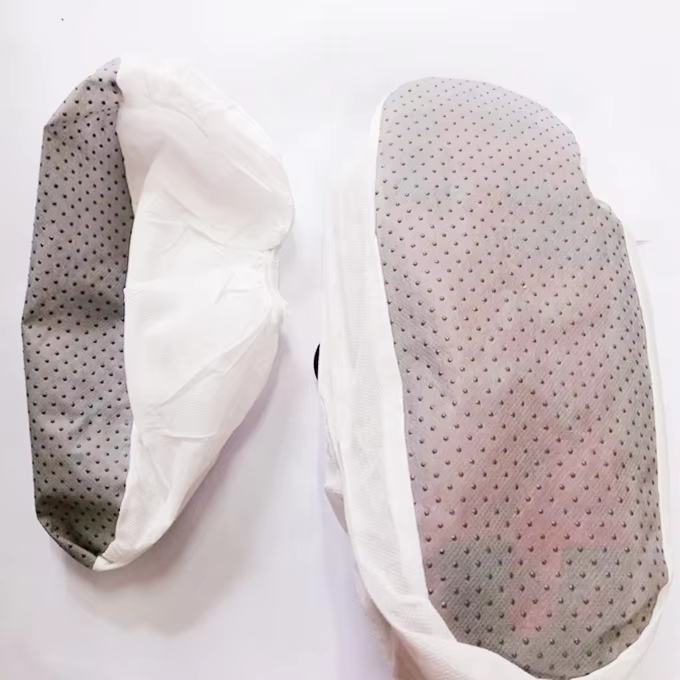 Dotted Nonslip Non Woven Disposable Antiskid Overshoe Shoe Cover manufacture