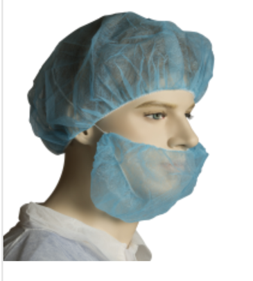 How to adjust disposable beard cover for a snug fit?