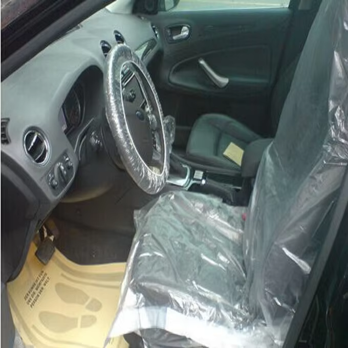 HDPE LDPE clear Plastic Car Seat Covers with Print manufacture