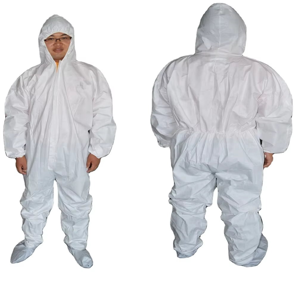 Safety Clothing Long Sleeve Overall With Hood Coverall supplier