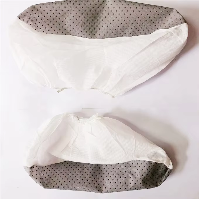 Dotted Nonslip Non Woven Disposable Antiskid Overshoe Shoe Cover supplier