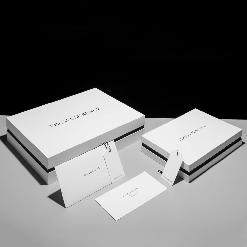 Custom Luxury Cardboard Paper Packaging White Removable Lid Rigid Gift Boxes With Neck