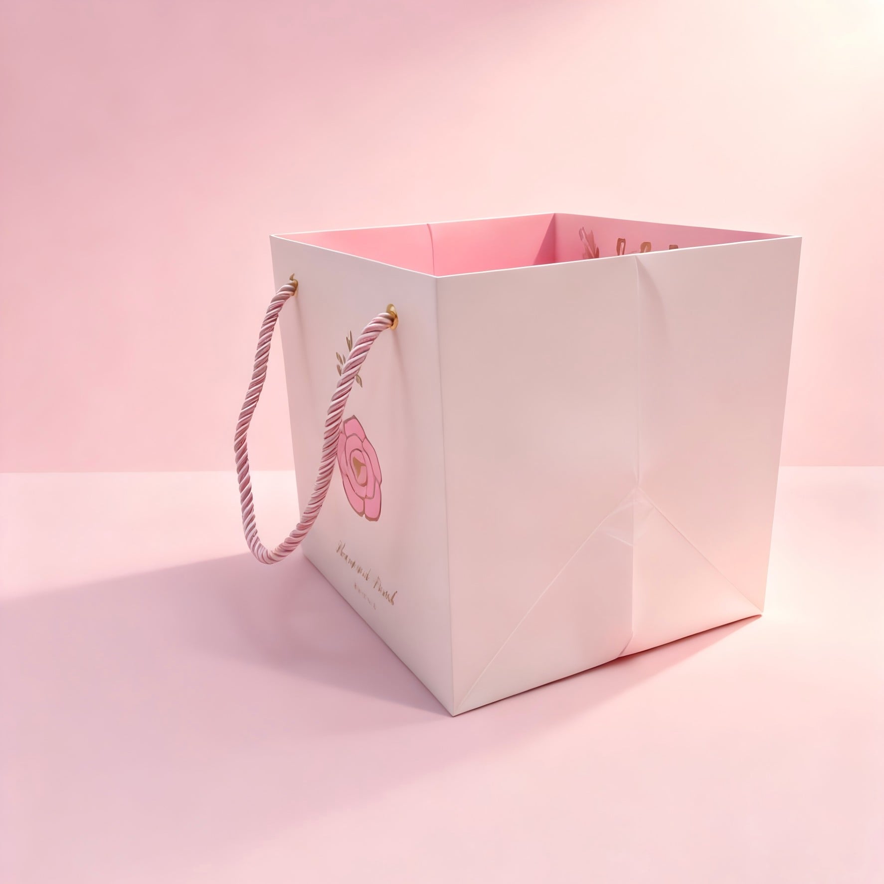 Customizable Biodegradable Reusable Waterproof Handmade Luxury Gift Bag with Drawstring Closure and Digital Printing
