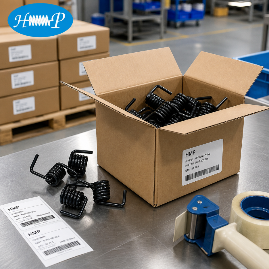 heavy duty spiral torsion spring with black painted-2