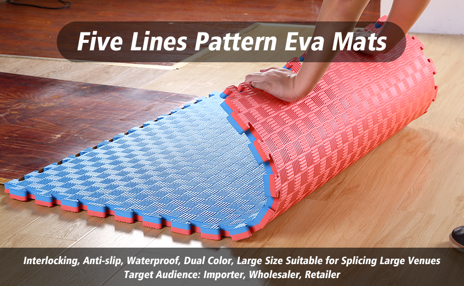 Five Lines Pattern Eva Mats