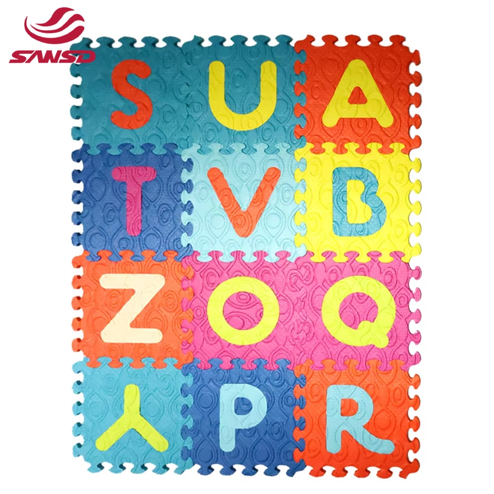 2026 Hot Sale Alphabet Puzzle Floor Mats EVA Foam Baby Numbers Puzzle Mat