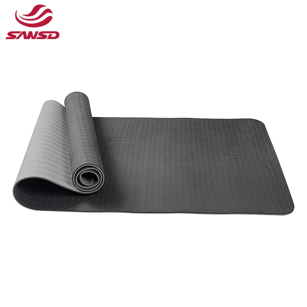 Sansd 173*58*0.6cm Tpe Yoga Mat Density 140kg/m³ Weight 850-900g Grip Than Normal Durable and Tear Resistant Anti-slip