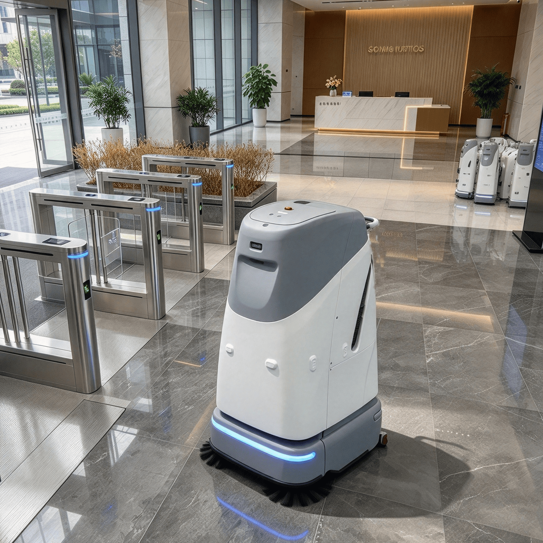 SC50 Intelligent Self-Propelled Battery-Powered Unmanned Sweeper Vacuum Cleaner Floor Scrubber Industrial Cleaning Robot