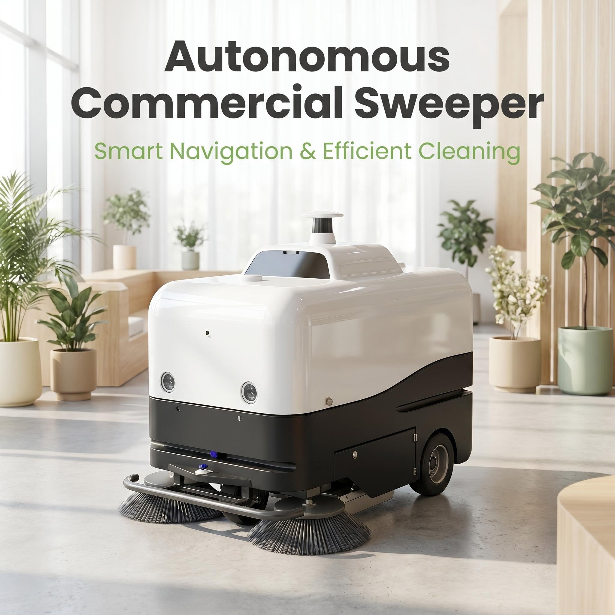 XY130 Intelligent Self-Propelled Battery-Powered Unmanned Sweeper 