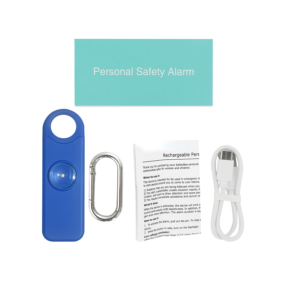 Self Defense Supplies Stand Alone Night Running Anti Rape Emergency Security Alarm Personal Safety Alarm Self Defense Keychain factory