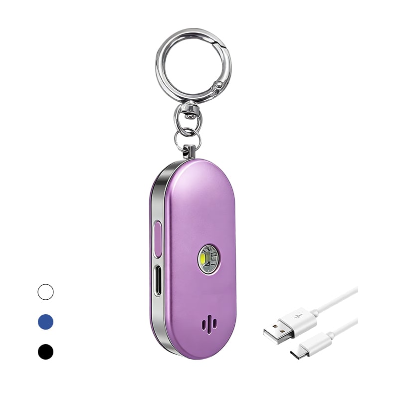 Rechargeable Personal Safety Alarm with LED Flashlight