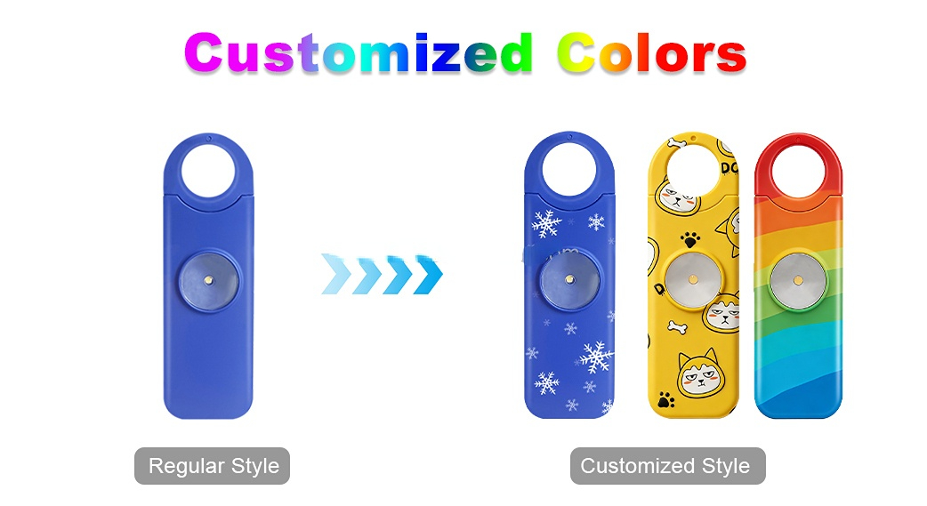 Self Defense Supplies Stand Alone Night Running Anti Rape Emergency Security Alarm Personal Safety Alarm Self Defense Keychain details