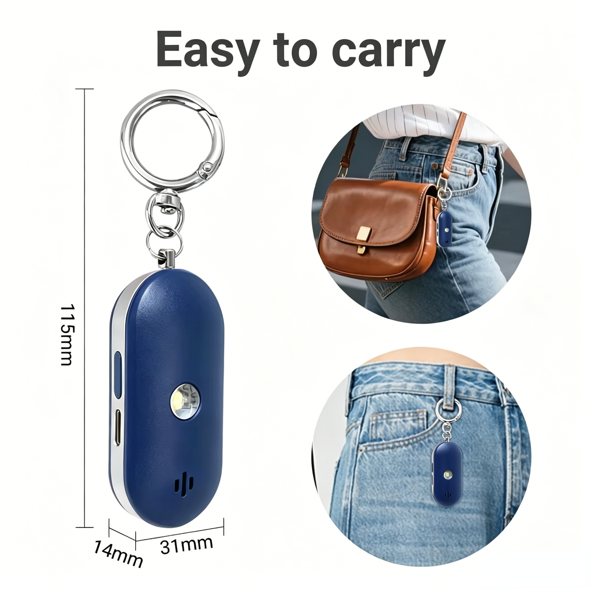 New 130dB Rechargeable Personal Alarm with GPS Tracking Emergency Call & SMS Alert Self Defense Safety Device for Women details