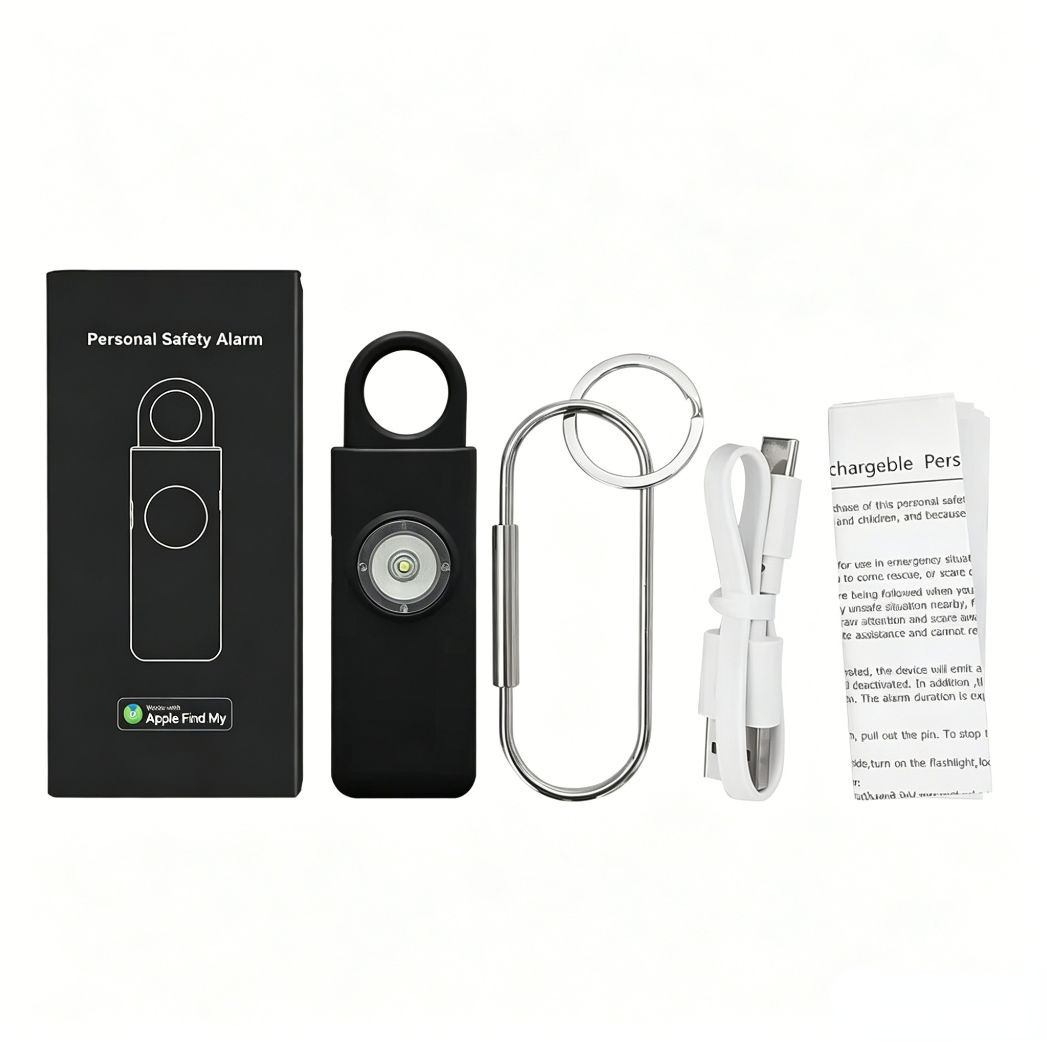 130dB Personal Safety Alarm Smart Locator Rechargeable Anti Lost Device OEM ODM Manufacturer details
