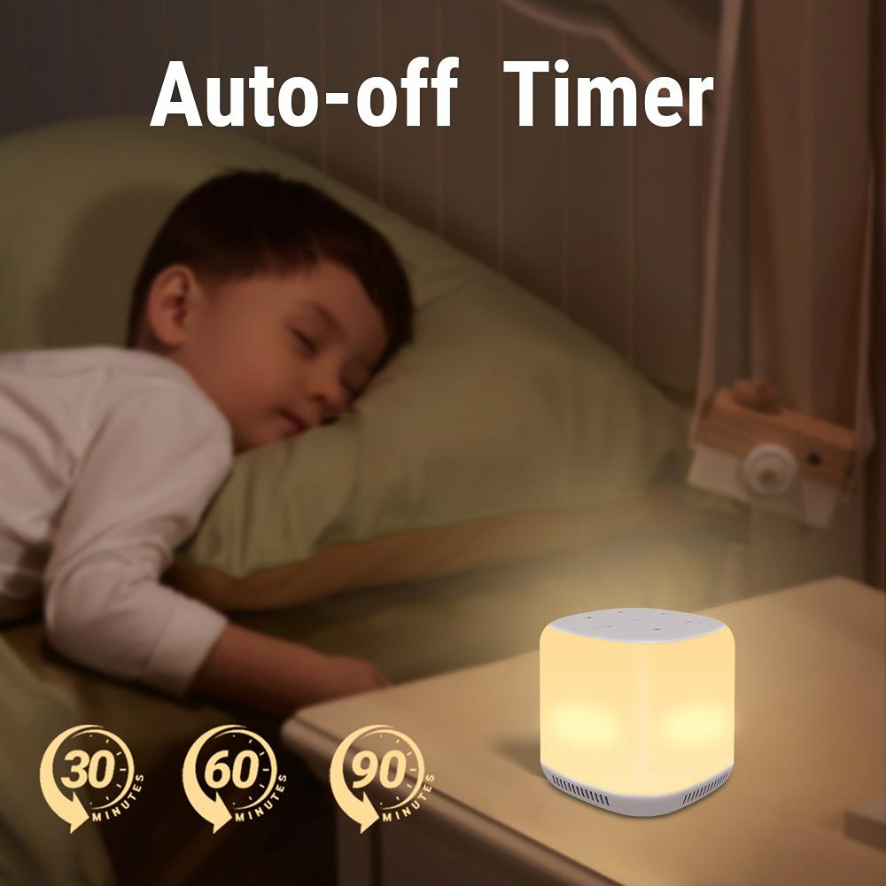 Smart Tuya White Noise Baby Machine with 34 Smoothing Sounds and 16 Night Light High Quality Speaker for Toddler Sleep Train details