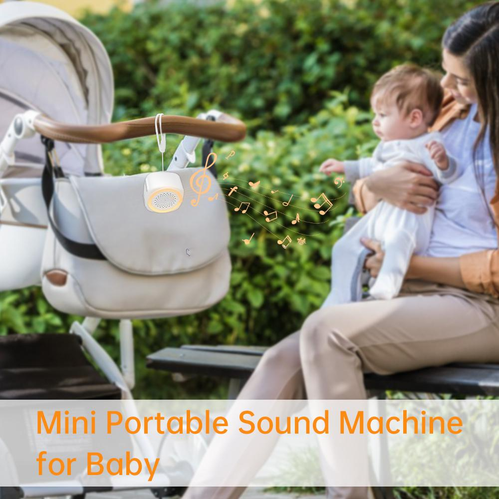 Baby White Noise Machine Portable Sleep Aid Night Light Sound Machine Custom Sleeping Device for Infant Toddler Children details