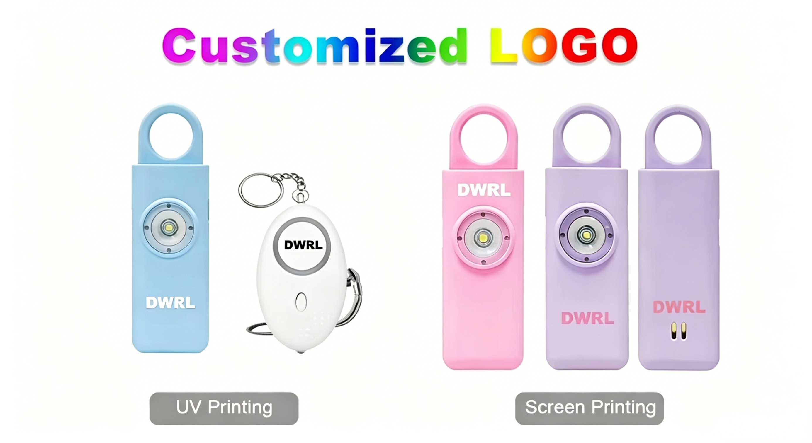 OEM ODM Rechargeable Personal Safety Alarm Keychain with LED Flashlight 130dB Self Defense Device Alarm for Women Kids Elderly manufacture