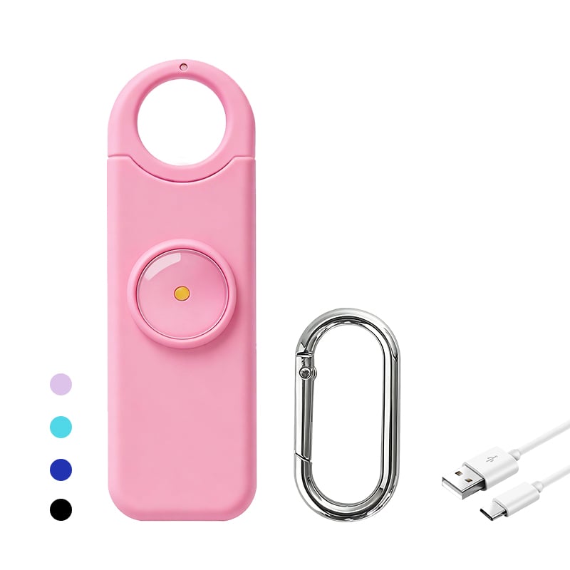 Rechargeable Personal Safety Alarm with LED Flashlight