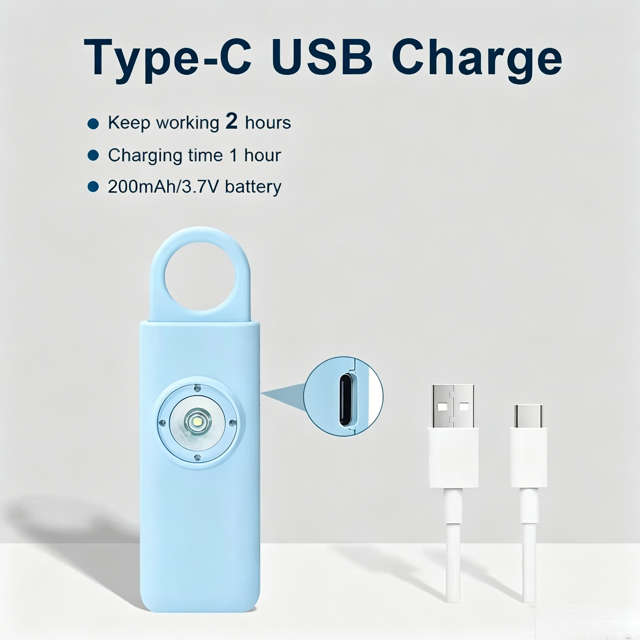130dB Personal Safety Alarm Smart Locator Rechargeable Anti Lost Device OEM ODM Manufacturer supplier
