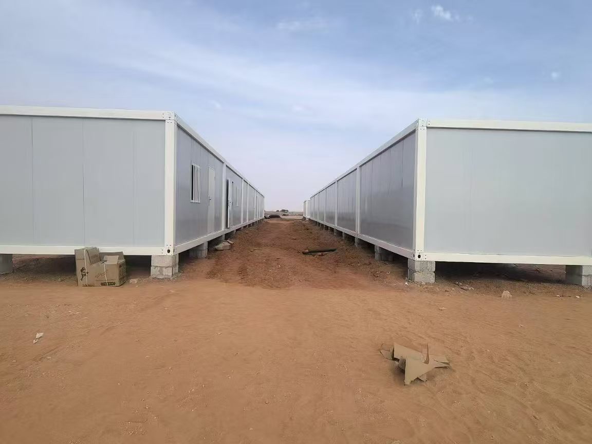 60 Sets Flat Pack Container Houses for Worker Camp in Canada | Xinouda Modular Building Project