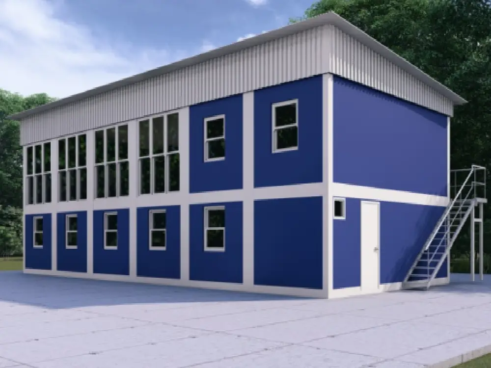 Double-Storey Office Container House for Canadian Energy Company