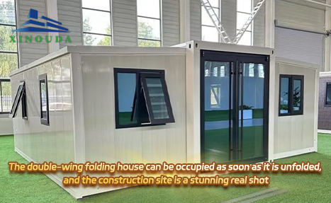 The double-wing folding house is ready to use instantly—check out the stunning real shots from the site!  