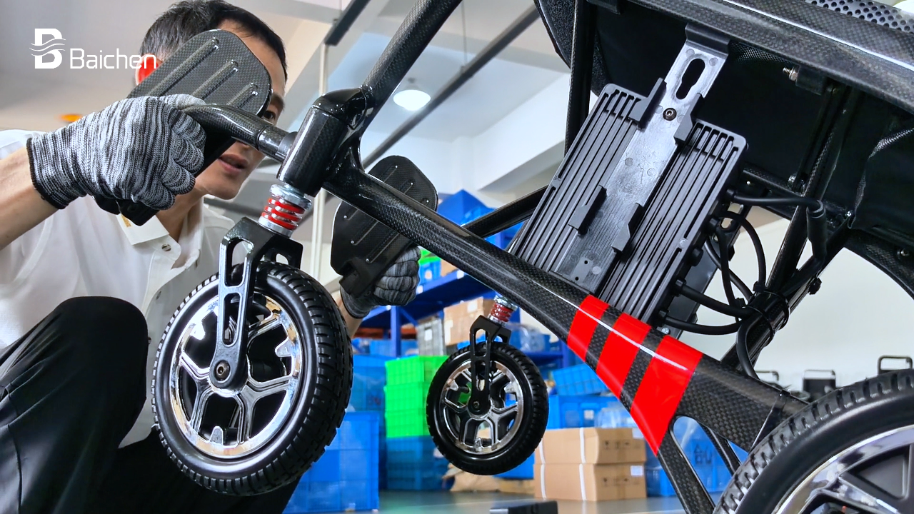 Electric wheelchair frame quality inspection points.webp