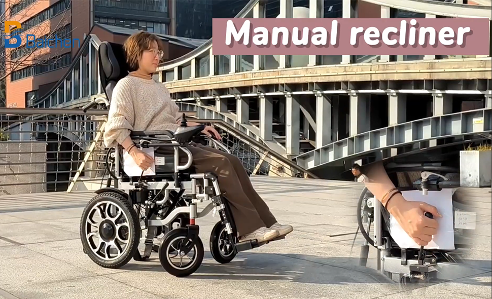 Klappbarer Elektromotor Max. Tragfähigkeit 150 kg Rollstuhl