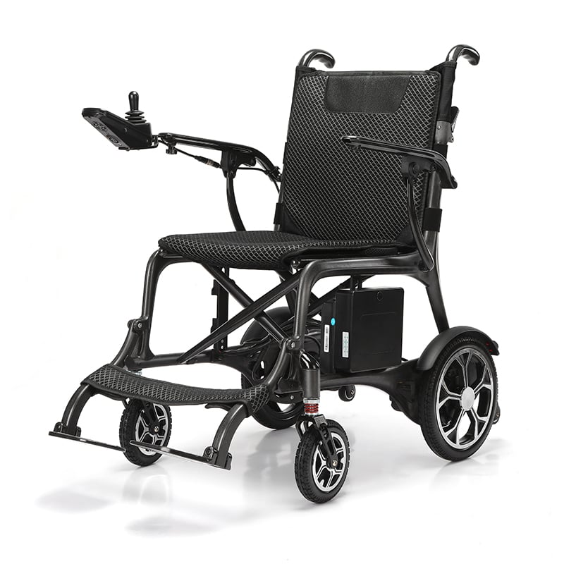 Silla de ruedas eléctrica de fibra de carbono