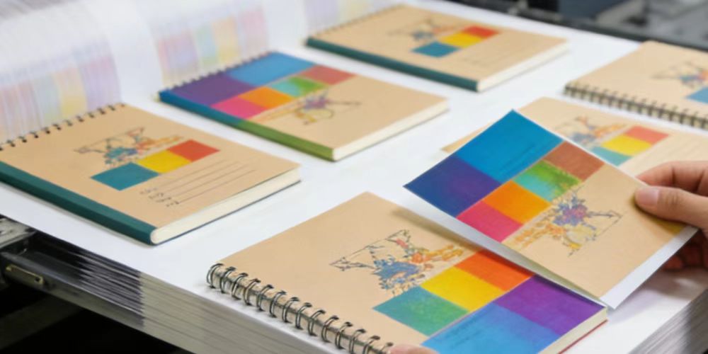 Unternehmens-Branding-Serie für Notizbücher