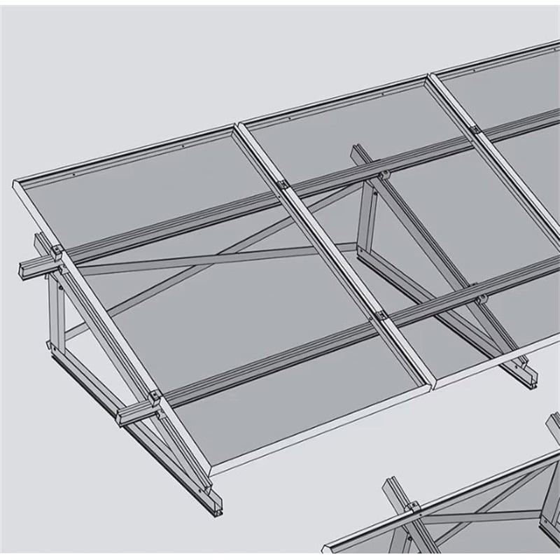 Aluminum Triangle Brackets for Multi-Purpose Use Ground Roof Mounting for PV Solar Systems Bulk Supply