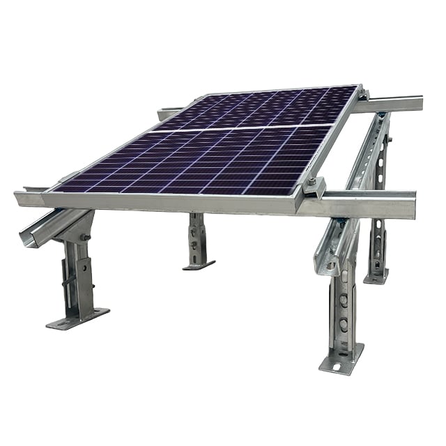Commercial rooftop solar support system