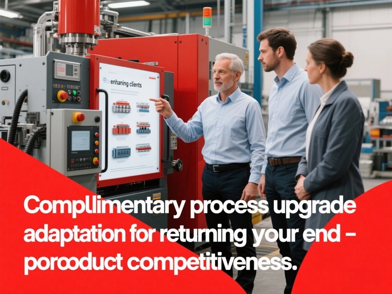 Complimentary process upgrade adaptation for returning clients to enhance your end-product competitiveness.