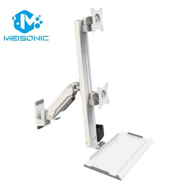 What is a dual monitor arm and how does it work?