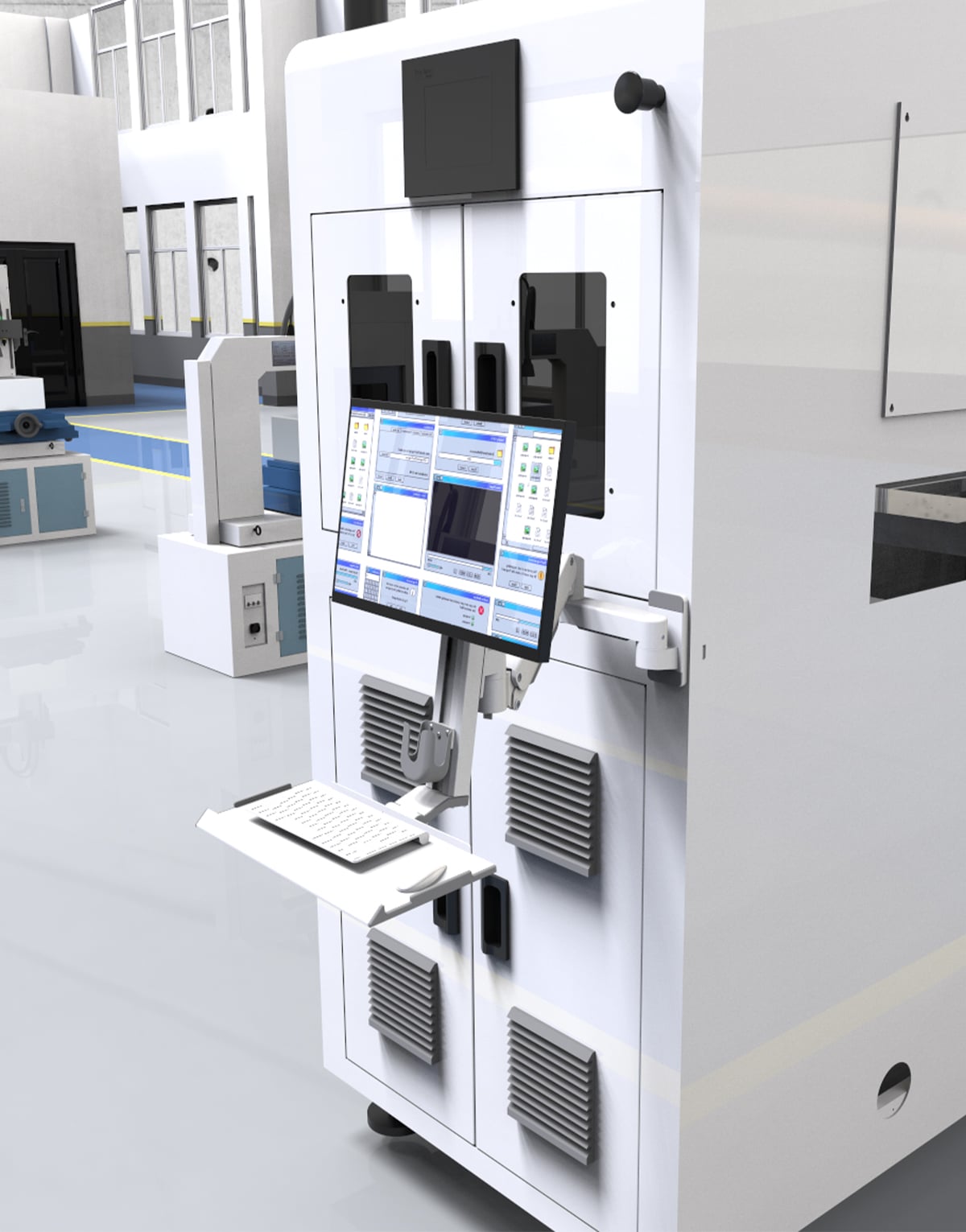 M8-WA01-ZY Meisonic CNC machines monitor mount automation production ...