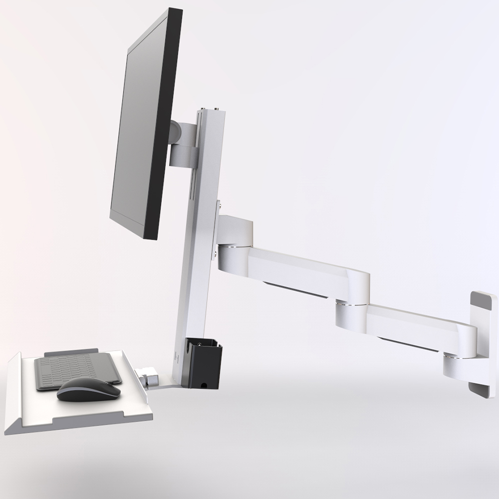 Modernizing Hotel Front Desk Operations with Adjustable Monitor Mount Systems