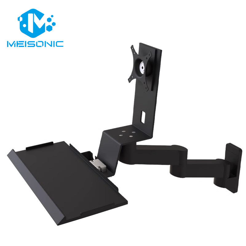 T9-MA02KBL Industrial Wall mounting Mechanical Machine Monitor Arms Support 15~32