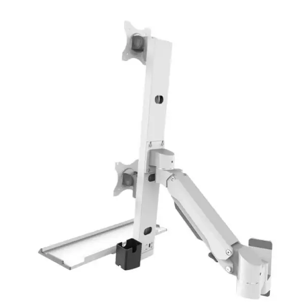 Can a dual monitor arm support two different sized monitors?