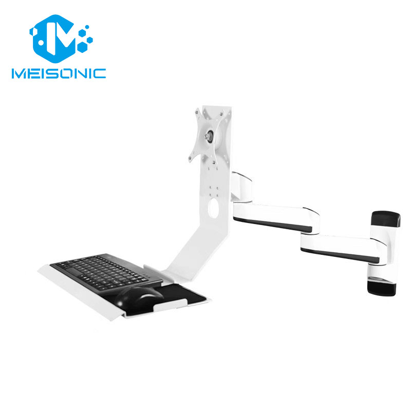 FE199KBL-3-UF Monitor wall mount bracket Display industrial mount Sit-stand workstation machine
