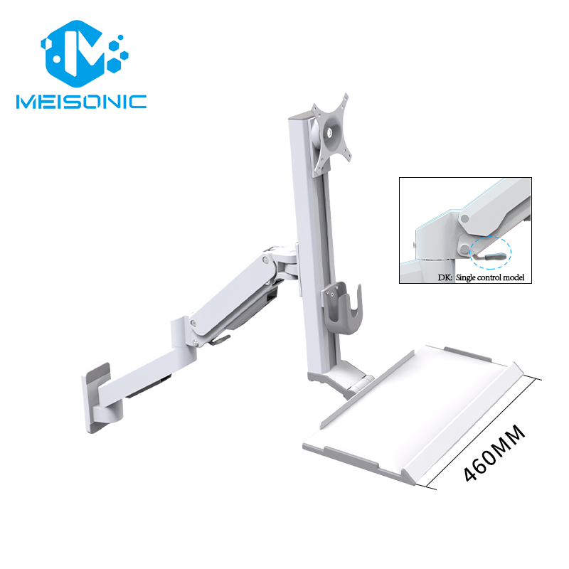 M8-WA02KB-X-DK Meisonic wall monitor mount aluminum alloy monitor mount industrial monitor mount