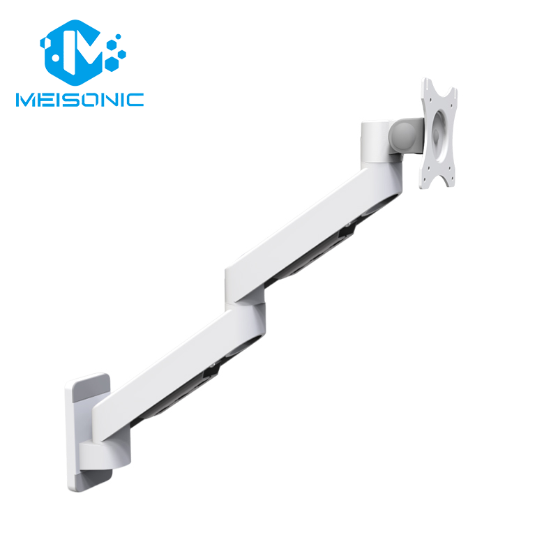 M8-XE02-W Heavy duty monitor mount vesa wall mount adjustable monitor stand 