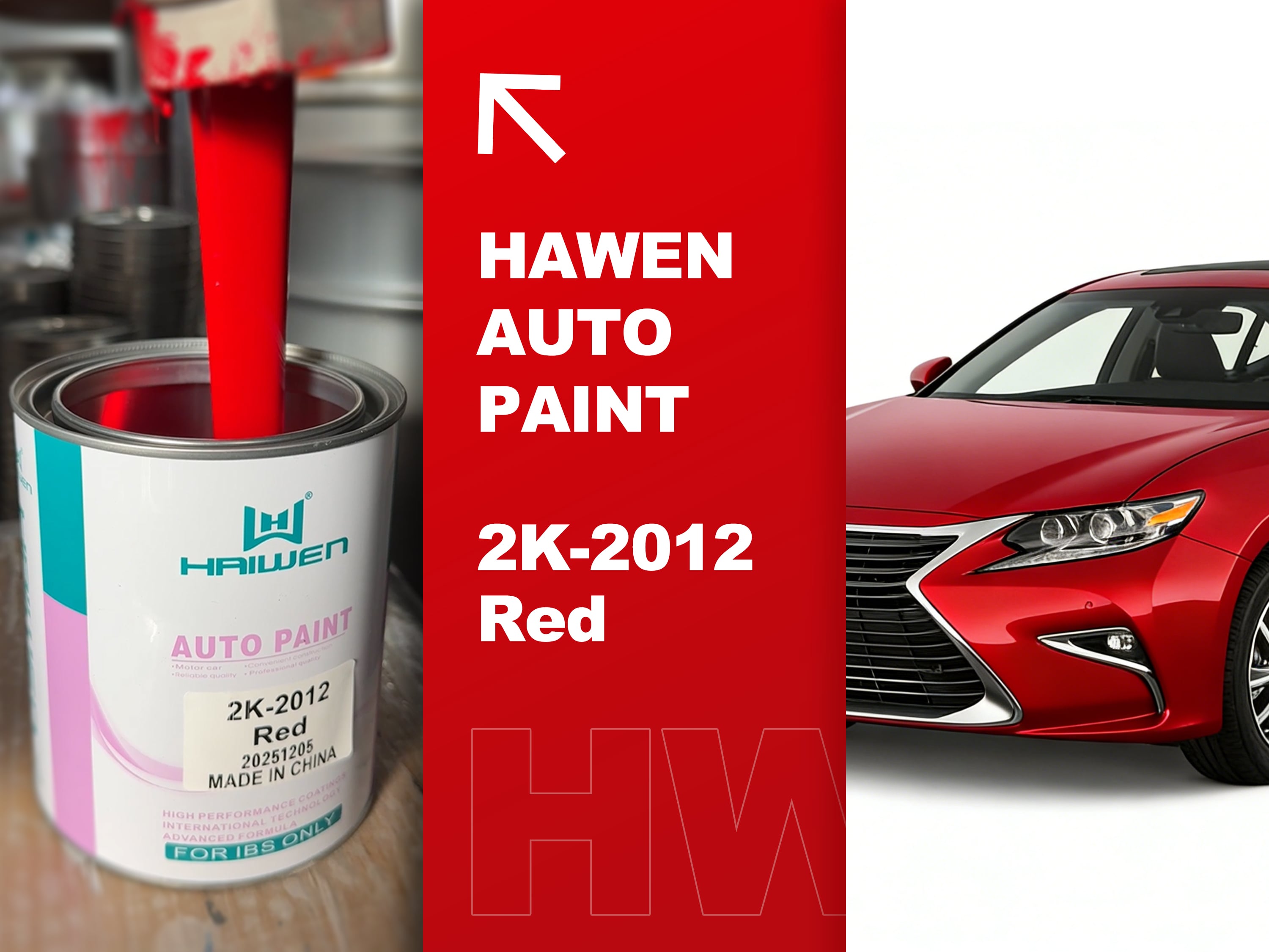 2K-2012 Red Inside the Paint Factory: 2K Red Filling with Premium Quality #HAIWEN#haiwencarpaint