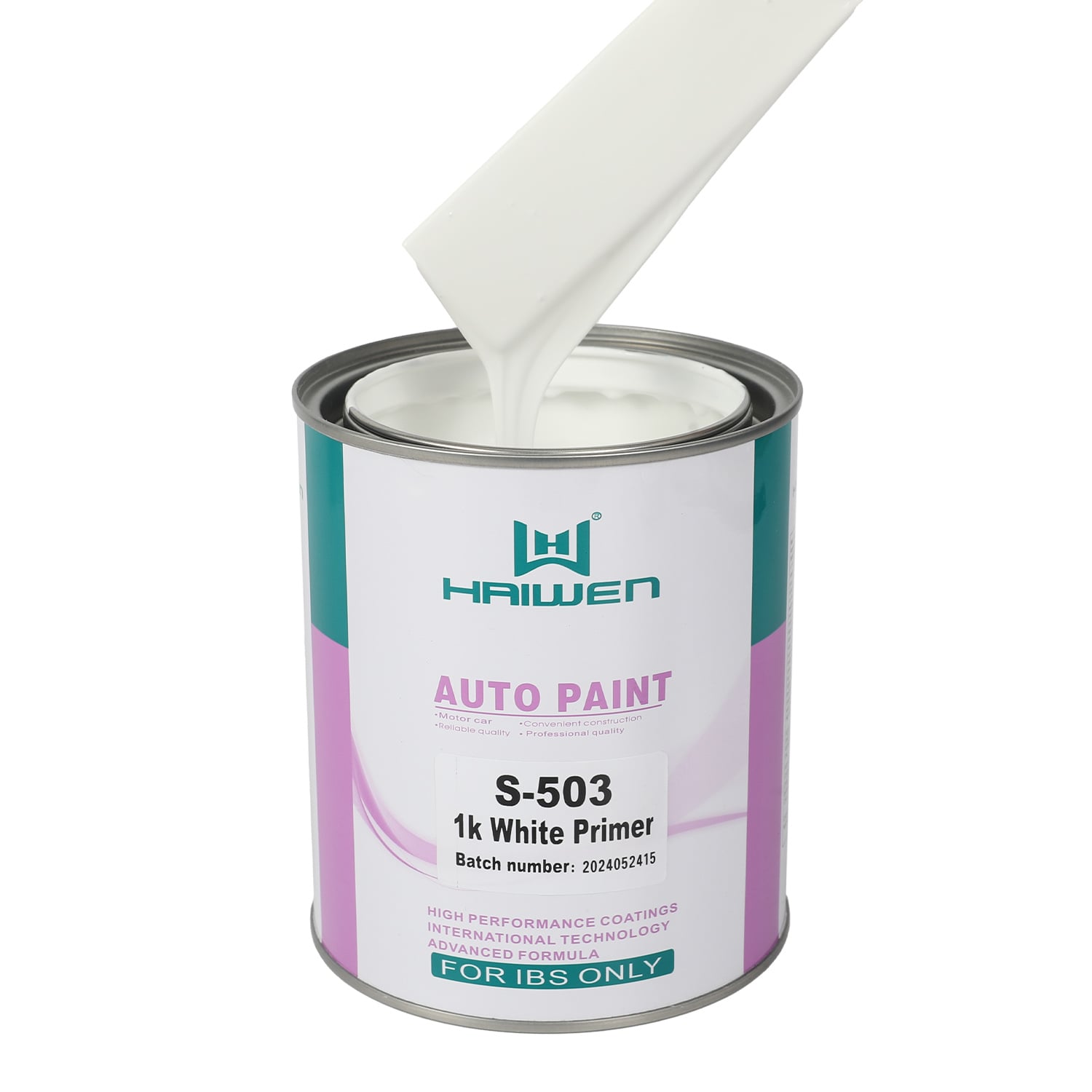 HAIWEN S-503 White 1K Plastic Primer | Single-Component Automotive Plastic Primer