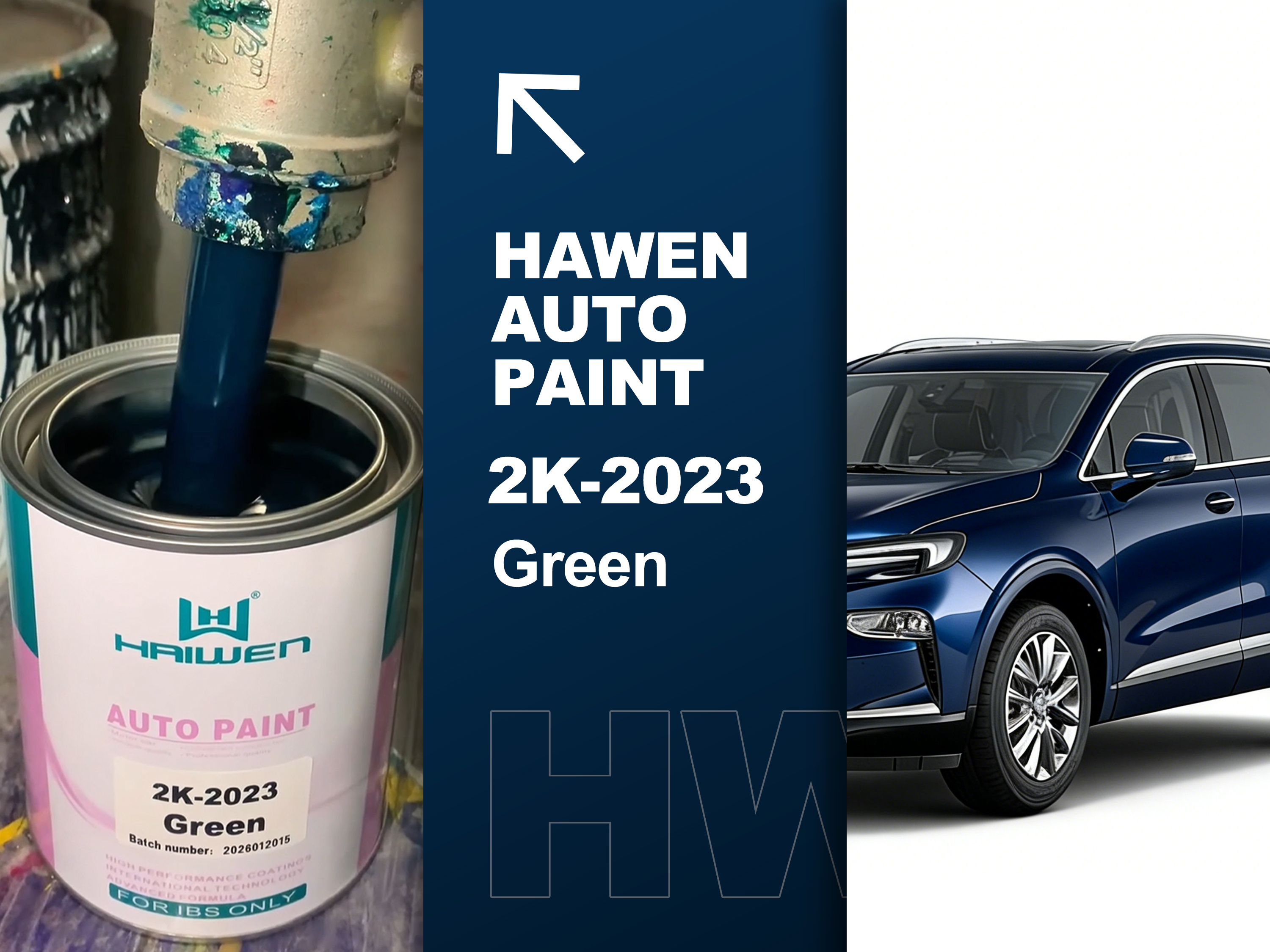 2k-2023 Green High Coverage 2K Color Paint with Easy Color Mixing PerformanceDesigned foreasy color mixing, strong hidin