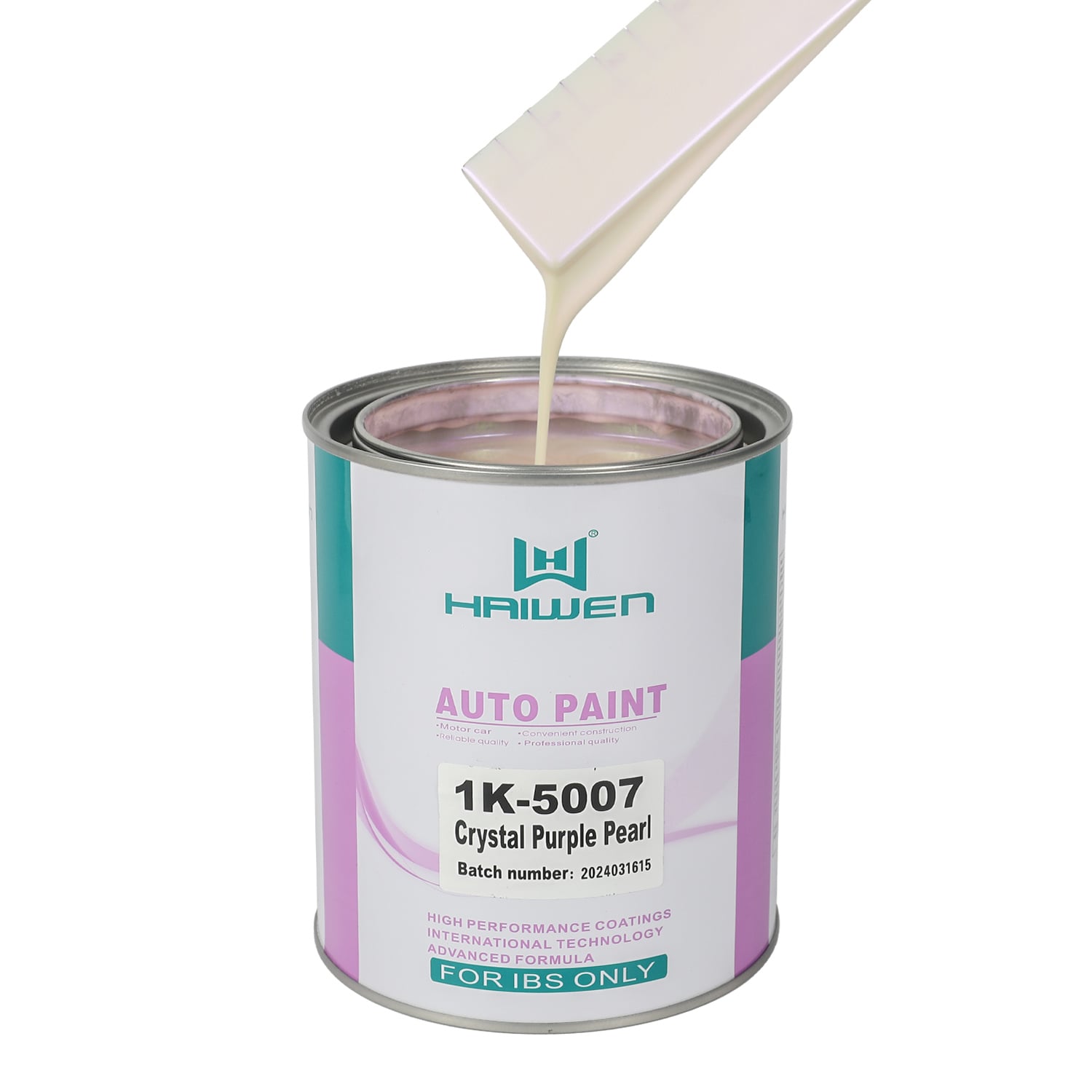 HAIWEN 1K-5007 Crystal Purple Pearl 1K Pearl Paint – Brighter Purple Pearl for Automotive Refinish and Color Mixing