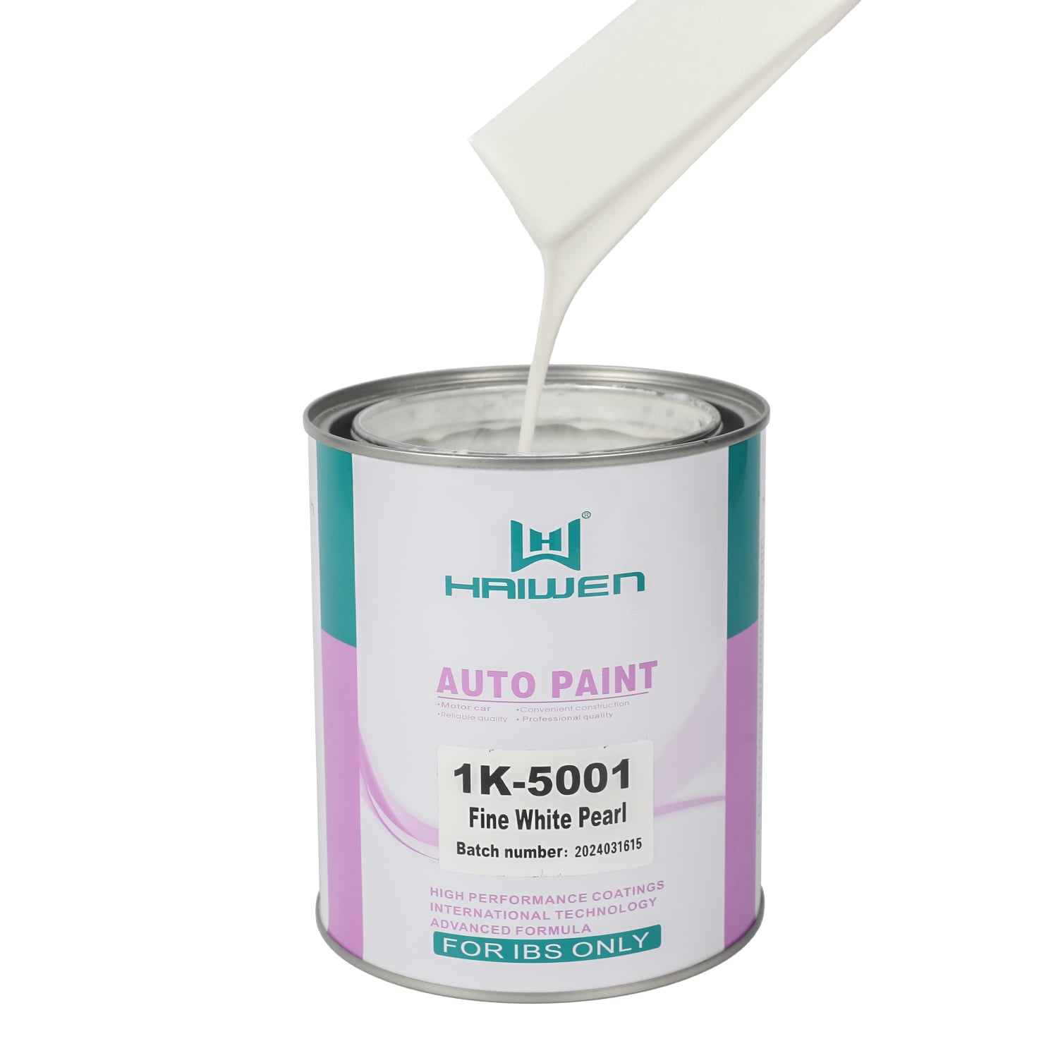 HAIWEN 1K-5001 Fine White Pearl 1K Pearl Paint – Fine White Pearl for Automotive Refinish and Color Mixing