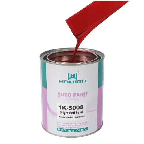 1L Factory Wholesale Bright Red Pearl Metallic 1K Color Spray Paint Car and Boat Paint Usage Acrylic-Based