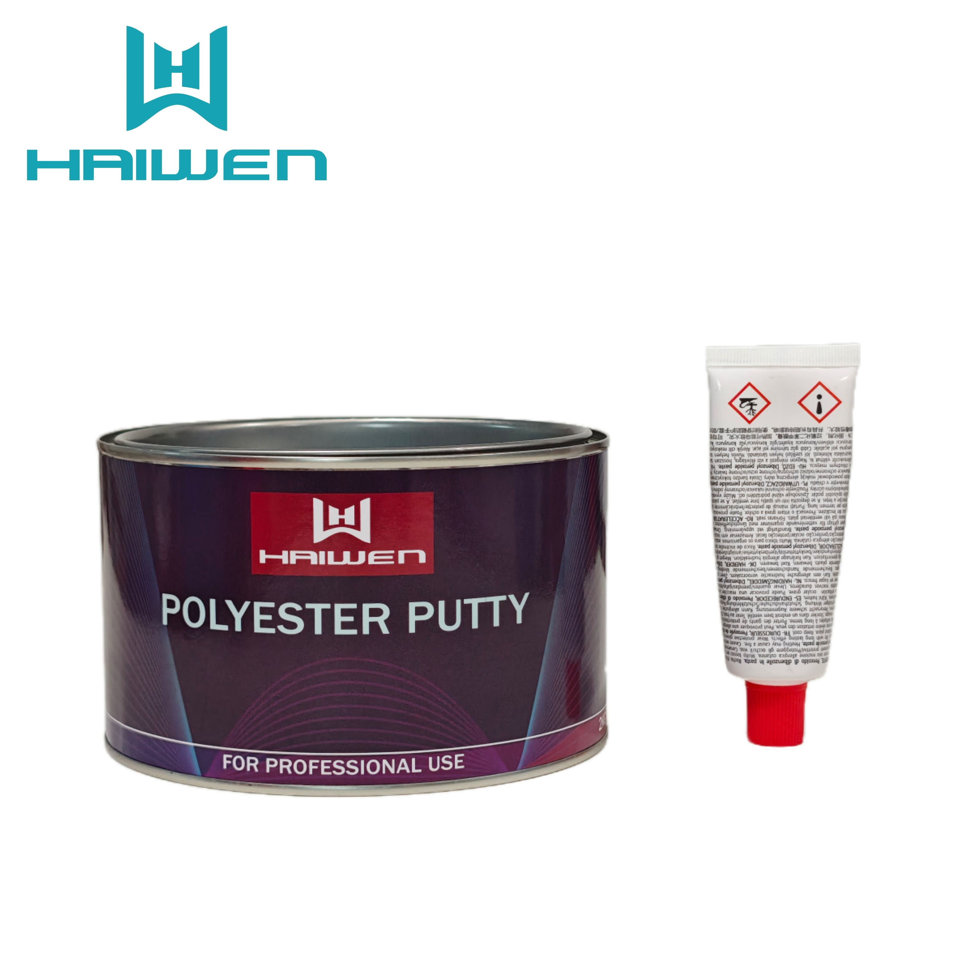 How does poly putty improve surface leveling on automotive body panels?
