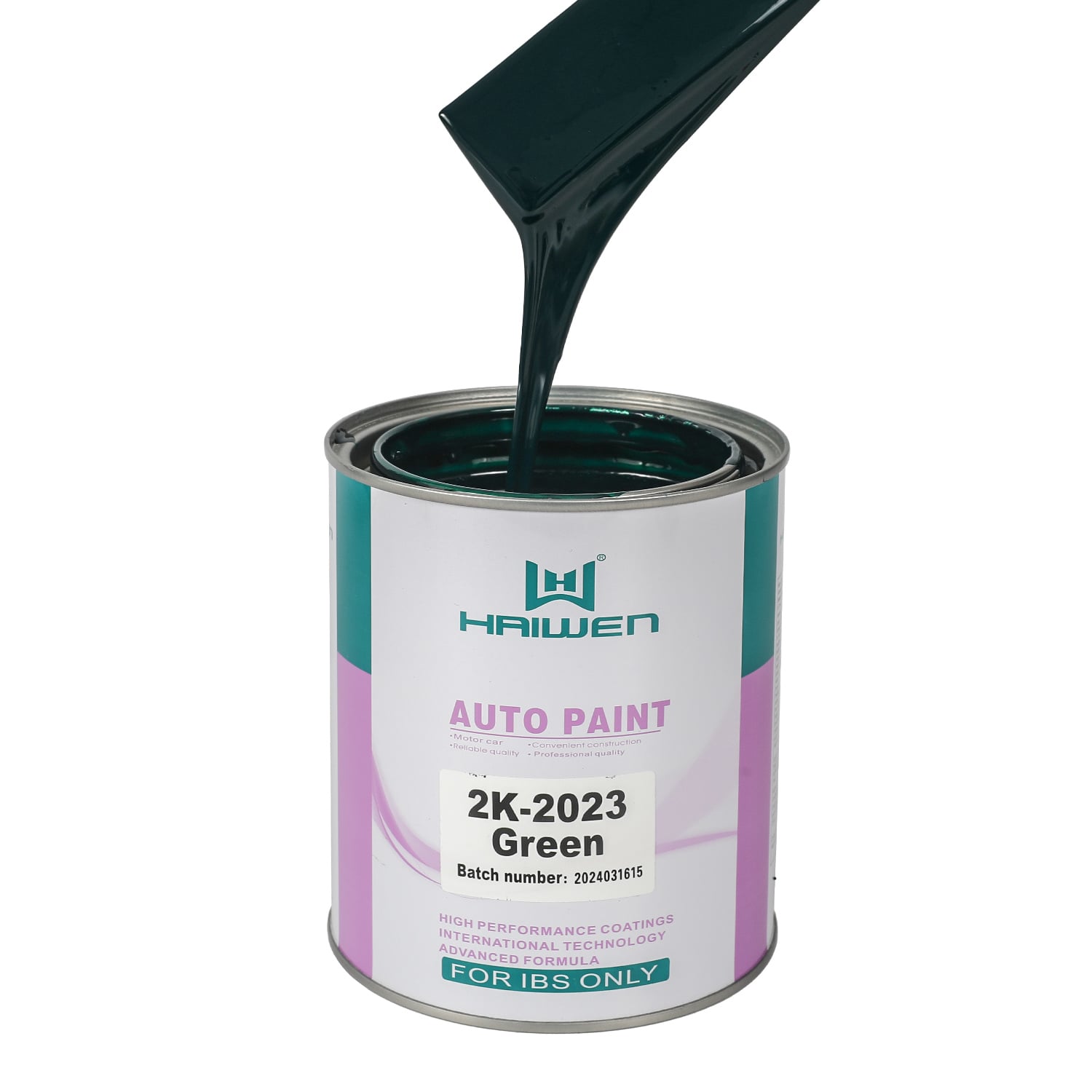 HAIWEN 2K-2023 Green 2K Acrylic Paint – Green with Blue Phase Car Refinish Paint